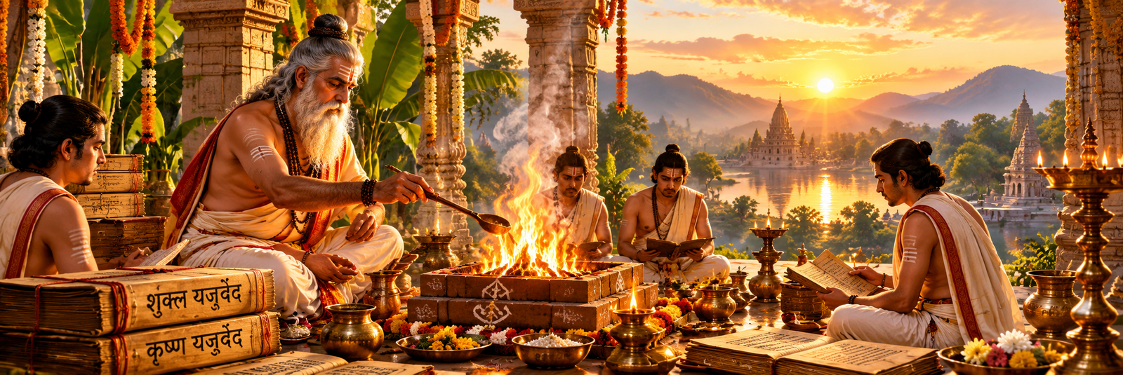 Yajurveda manuscript and sacred ritual traditions